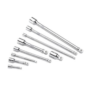 Clarke PRO171 1/4" 3/8" & 1/2" Drive 9 piece Wobble Extension Bar Set
