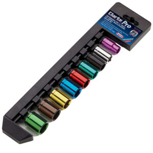 Clarke PRO340 9 Piece Colour Coded Socket Set – 3/8" Drive