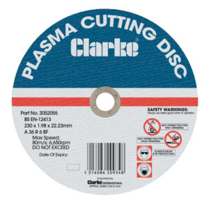 Clarke PD2 Flat Plasma Cutting Disc (9")