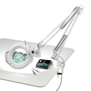 Clarke SAM127A 500lm Swing Arm Desktop Magnifying Light (230V)