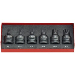 CIS12/6SB 6 Piece Impact Spline Bit Socket Set â€“ 1/2â€ Drive