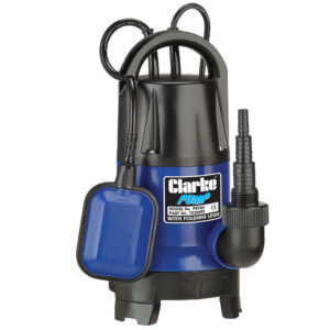Clarke PSV6A 1Â½" 400W 133Lpm 5m Head Submersible Pump With Folding Base & Float Switch (230V)