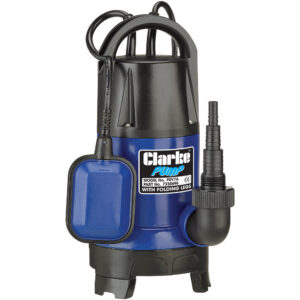 Clarke PSV7A 1Â½" 750W 217Lpm 8m Head Submersible Pump With Folding Base & Float Switch (230V)