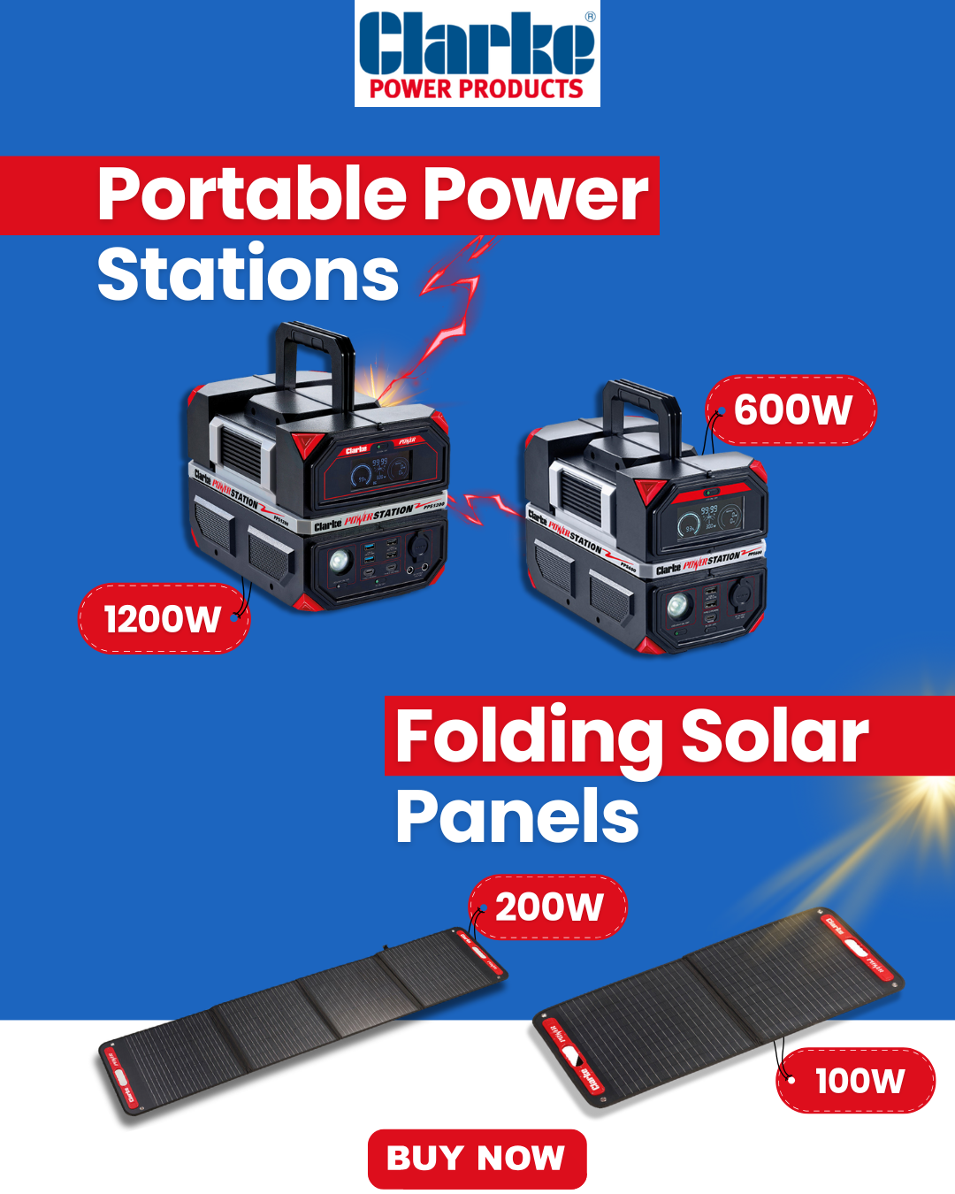 Folding Solar Panel Banner